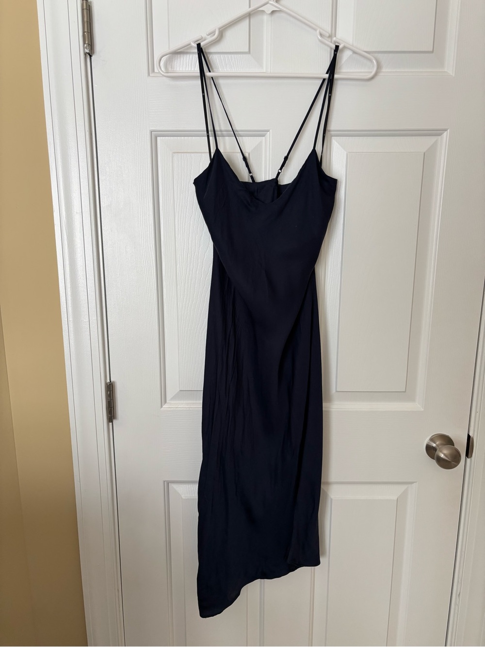Ag Adriano Goldschmied Navy Slip Maxi Dress Size Small